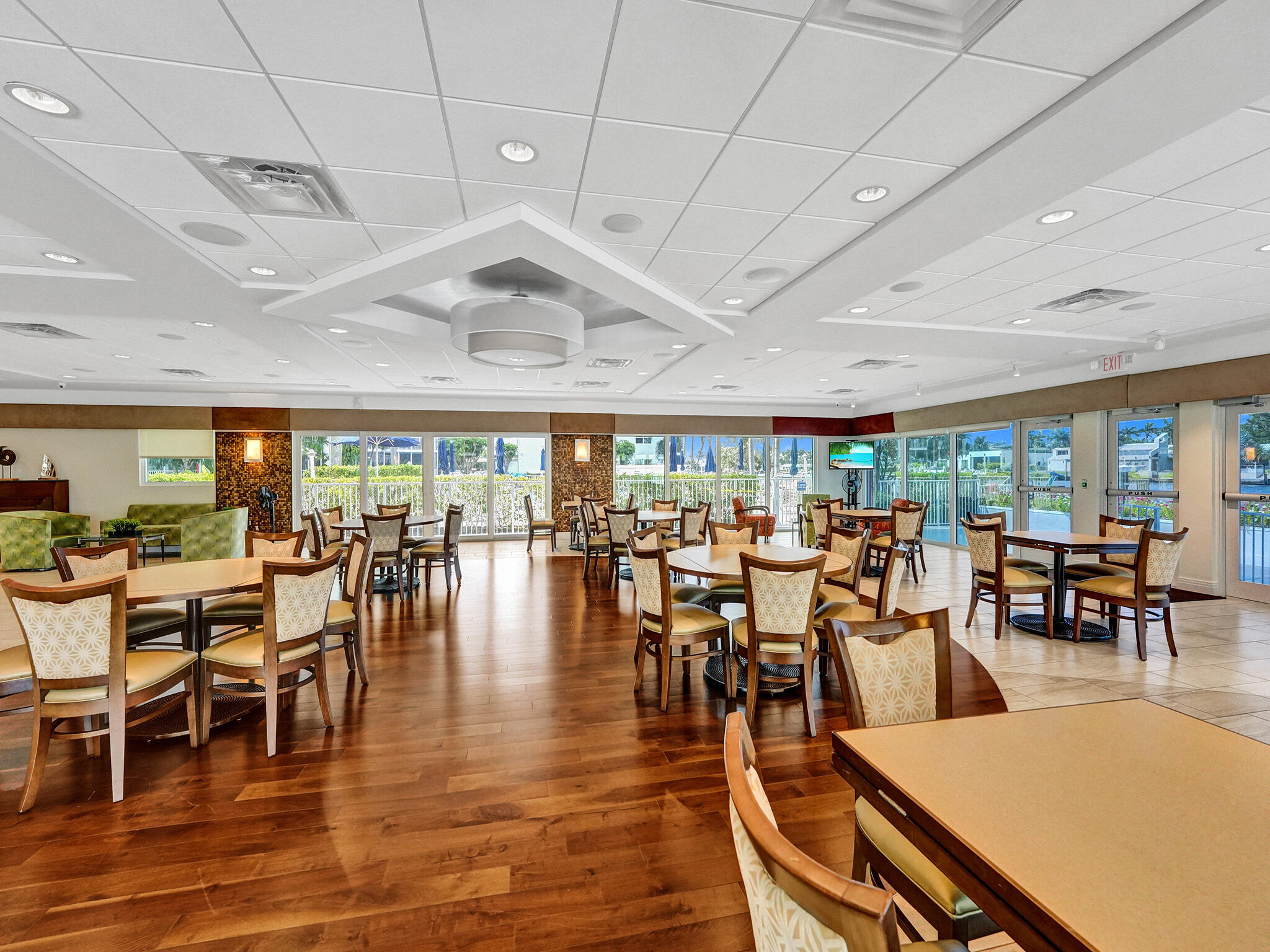 3300 South Ocean Boulevard, Unit 1021C Highland Beach, FL 33487 - Photo 40 of 45 a view of a dining room with furniture window and outside view