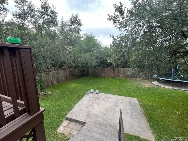 a view of a backyard with a garden