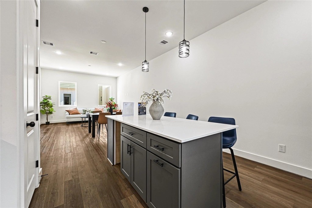 6534 Goldspier Street Houston, TX 77091 - Photo 10 of 26 Kitchen Island with Additional Storage
