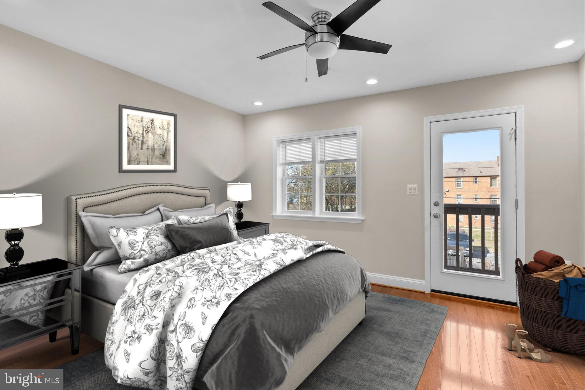 1521 First Street Southwest Washington, DC 20024 - Photo 12 of 25 Bedroom 1, Upper Level, Virtually Staged