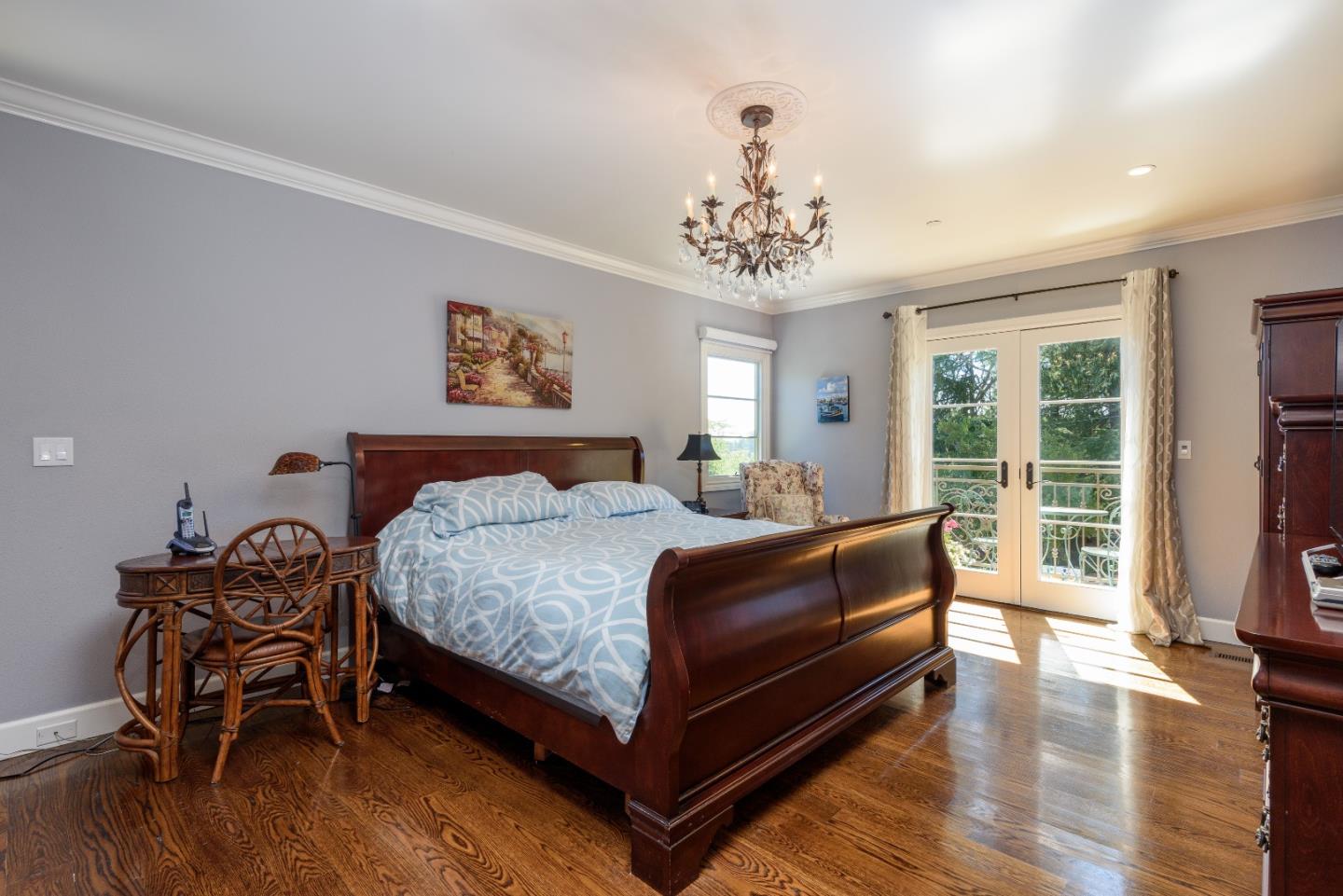 1120 Southdown Road Hillsborough, CA 94010 - Photo 12 of 28 a bed room with a bed and a chair