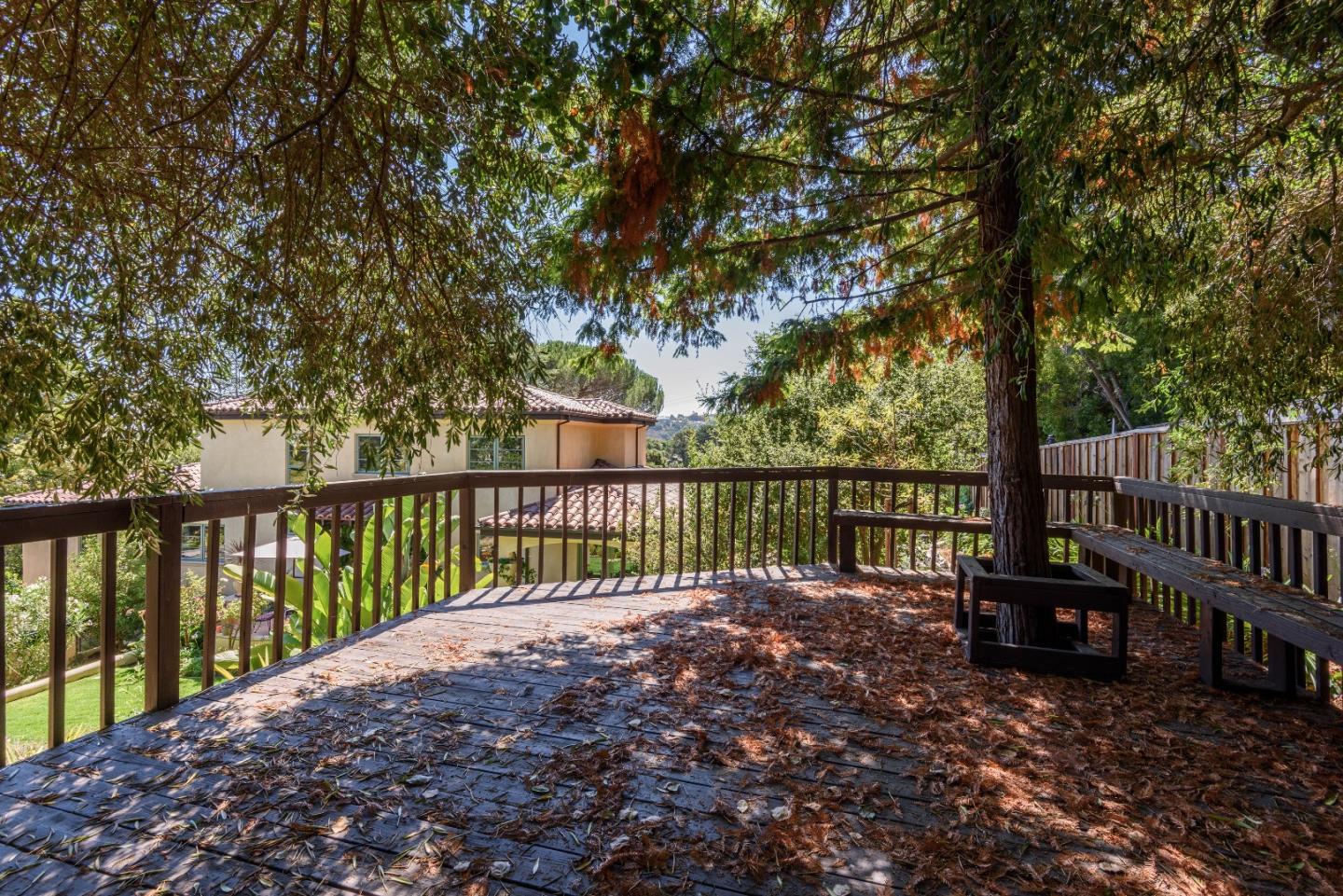 1120 Southdown Road Hillsborough, CA 94010 - Photo 26 of 28 a balcony with trees
