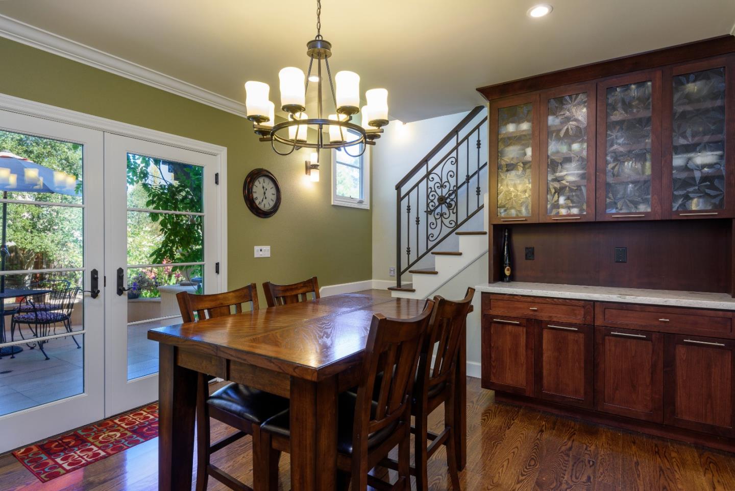 1120 Southdown Road Hillsborough, CA 94010 - Photo 10 of 28 a view of a dining room with furniture window and wooden floor
