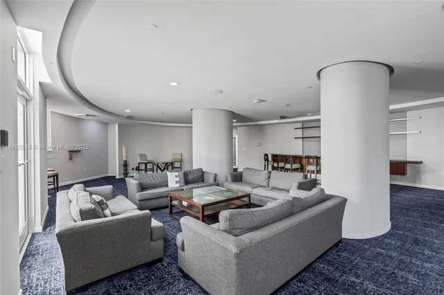 a living room with a couch and a coffee table