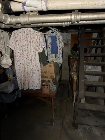 a workspace with wooden floor and furniture