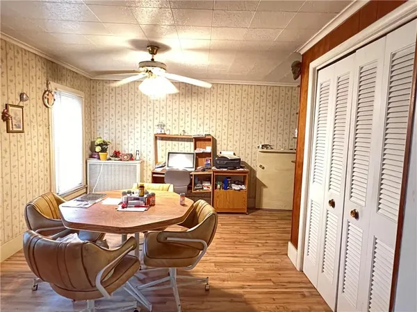 a room with storage and utility