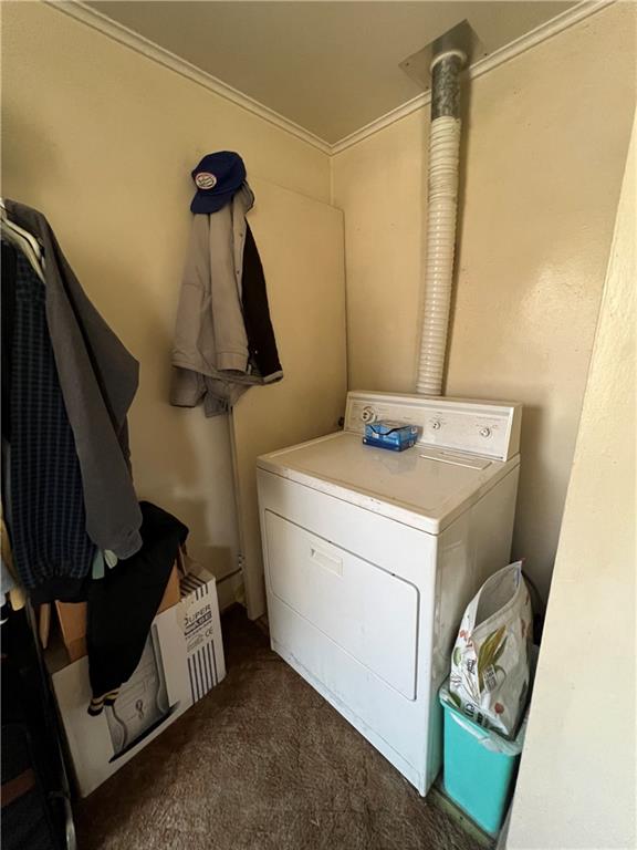 201 Jefferson Street Rochester, PA 15074 - Photo 20 of 23 a utility room with dryer and washer