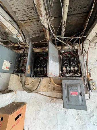 a room with storage and utility