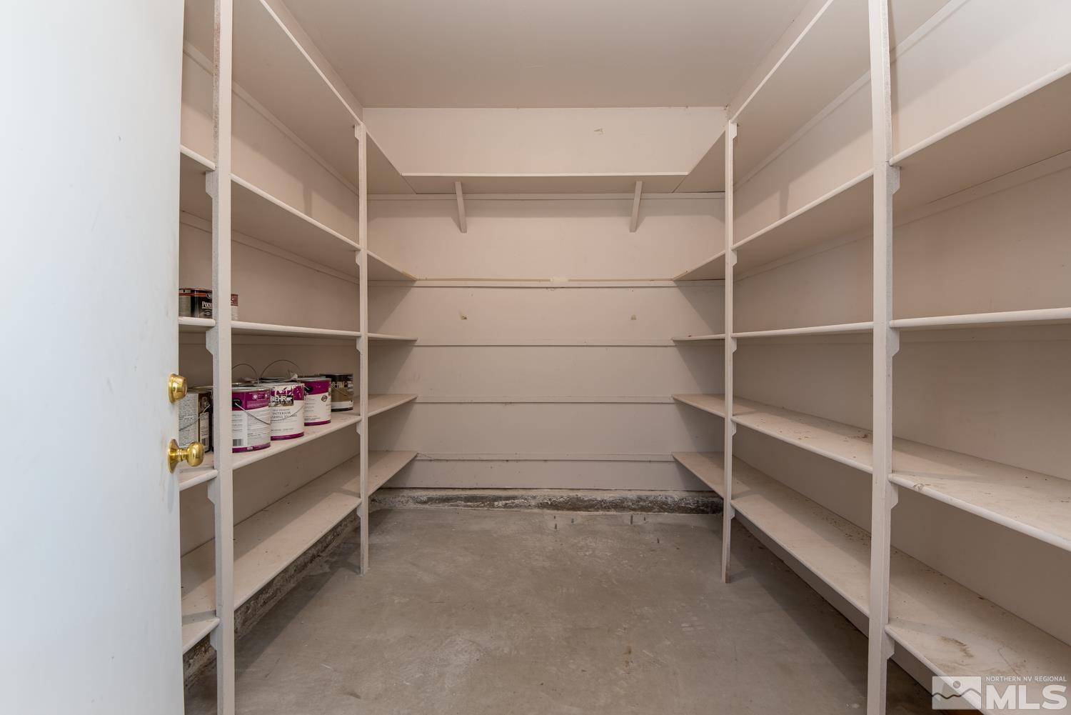 877 Longleaf Place Minden, NV 89423 - Photo 33 of 39 a storage room with empty racks