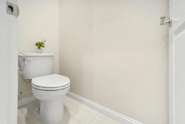 a view of balcony with wooden floor
