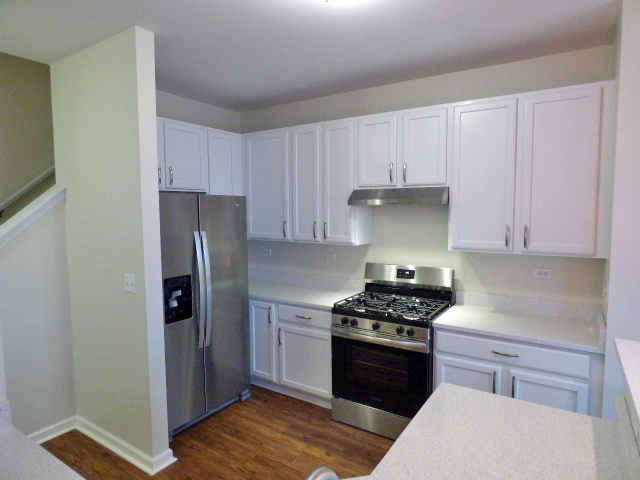 267 Grand Ridge Road St. Charles, IL 60175 - Photo 11 of 41 a kitchen with a refrigerator stove and white cabinets