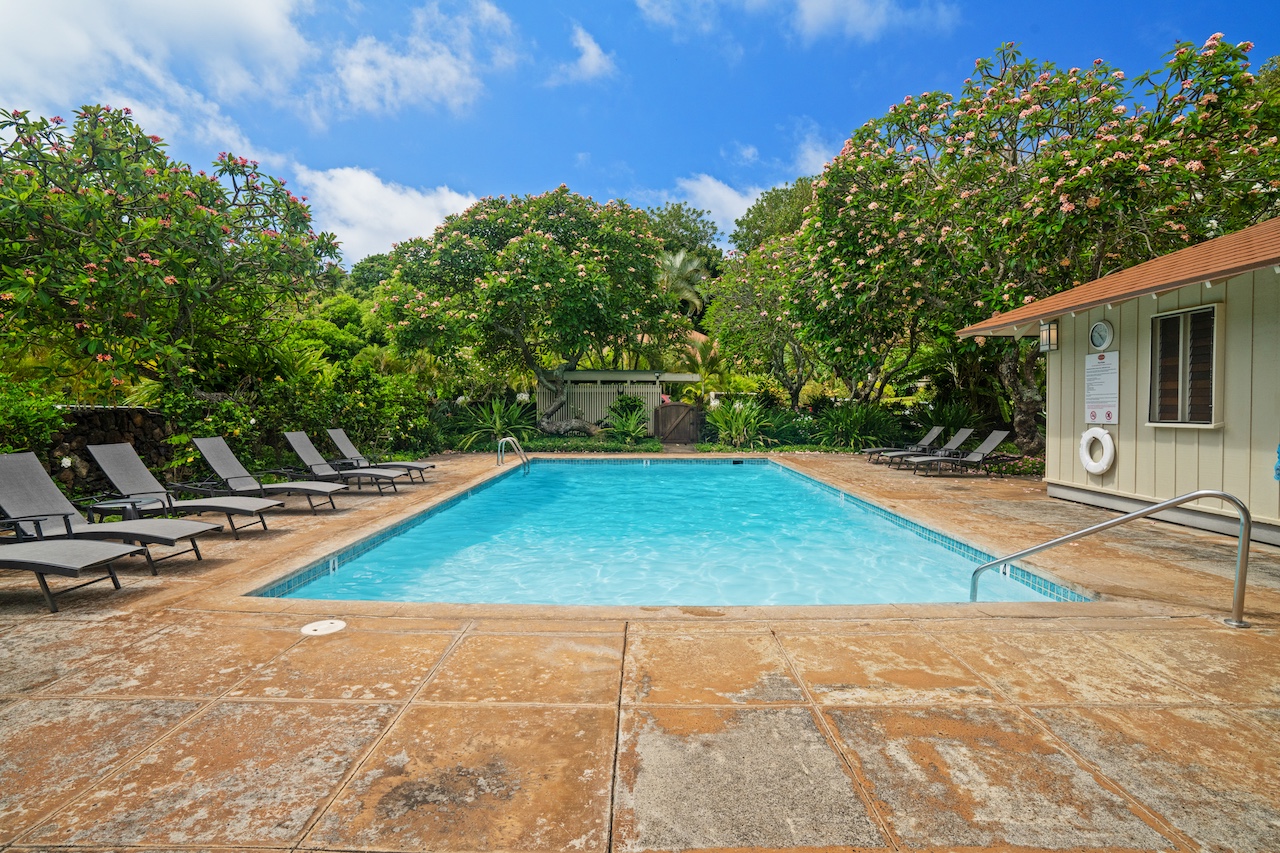 2330 Ho'ohu Road, Unit 5 Koloa, HI 96756 - Photo 21 of 28 a view of a backyard with swimming pool