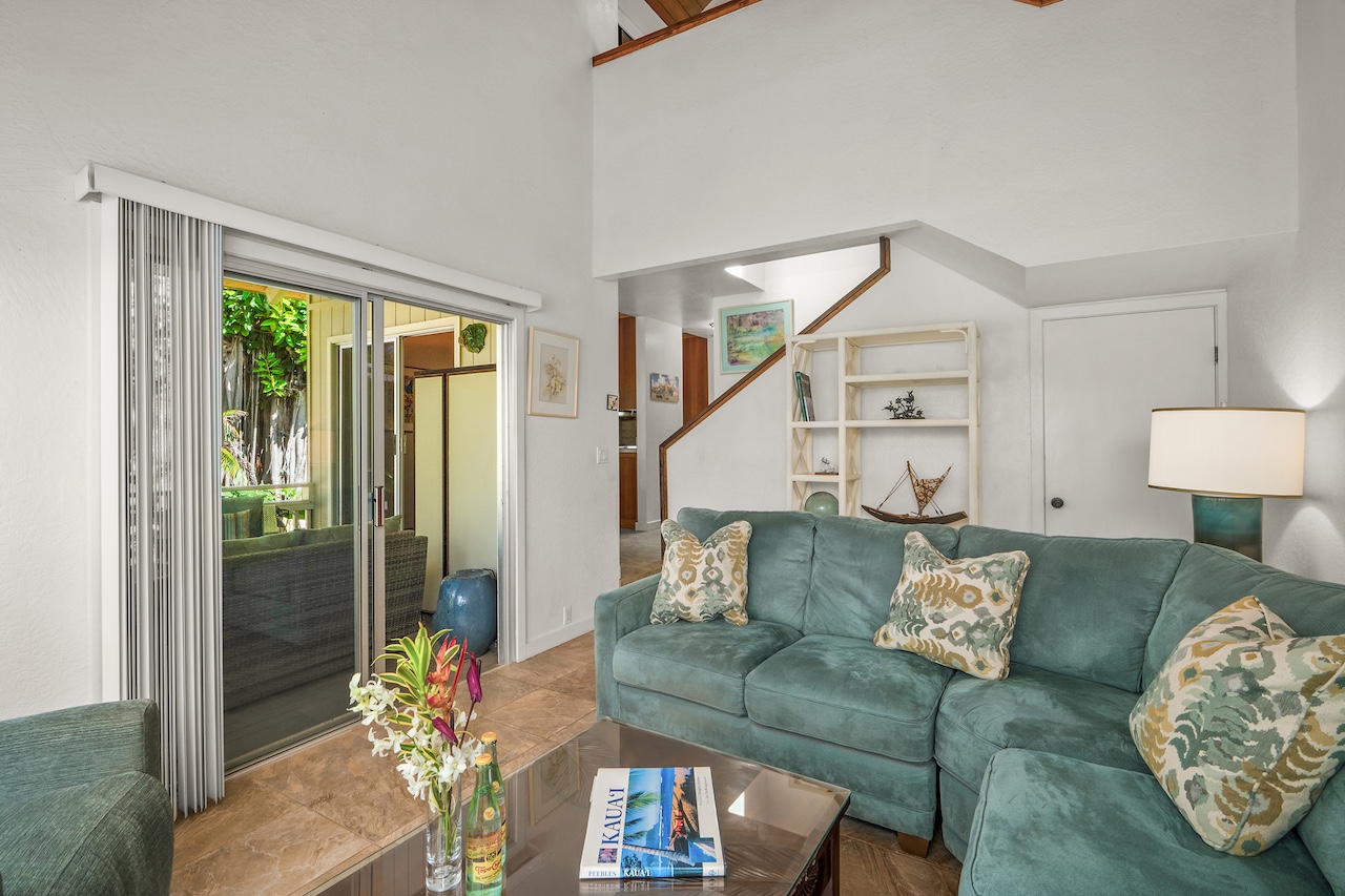 2330 Ho'ohu Road, Unit 5 Koloa, HI 96756 - Photo 4 of 28 a living room with furniture and a window