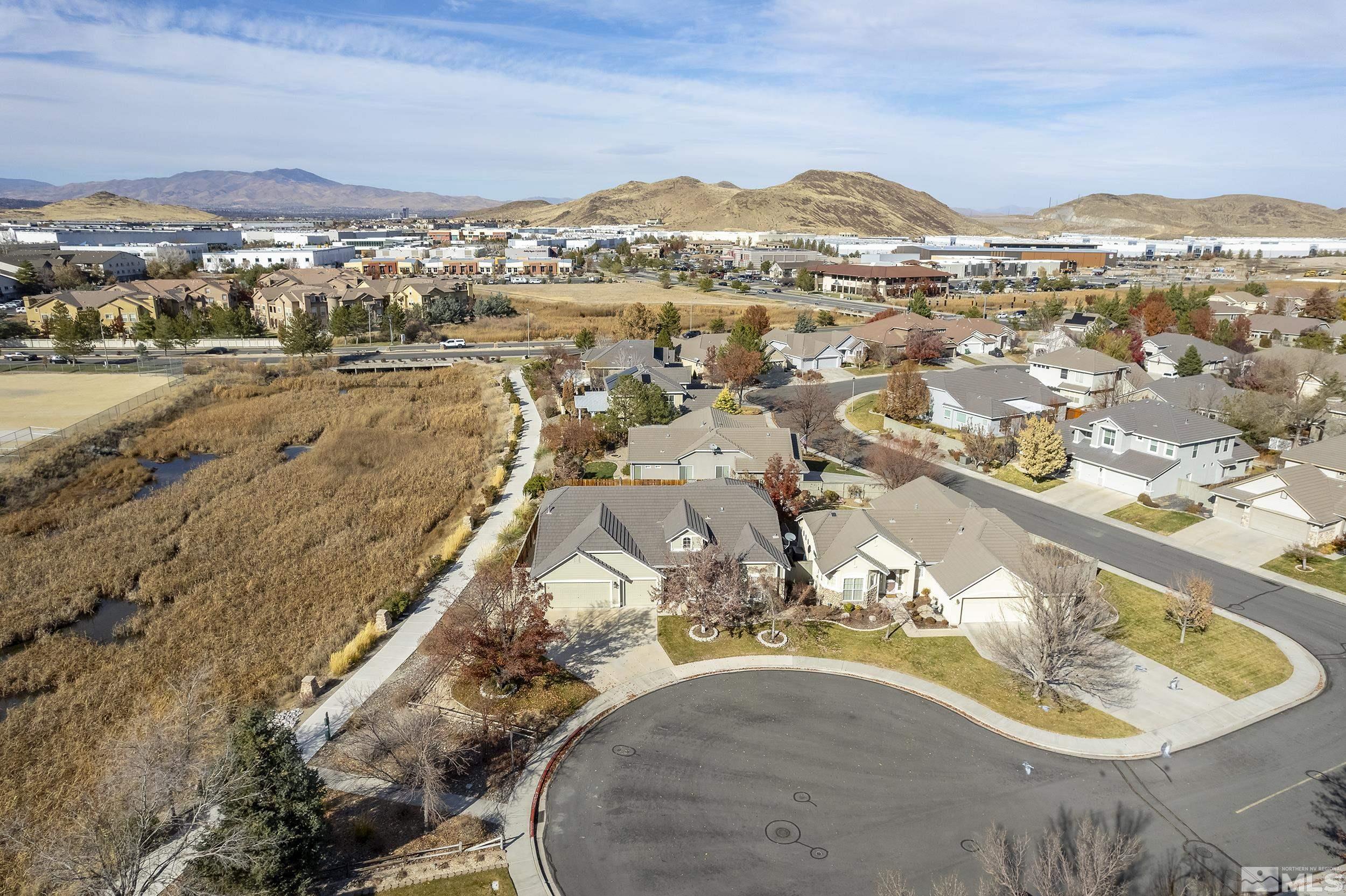 1575 Wyatt Court Reno, NV 89521 - Photo 31 of 40 an aerial view of a house with a ocean view