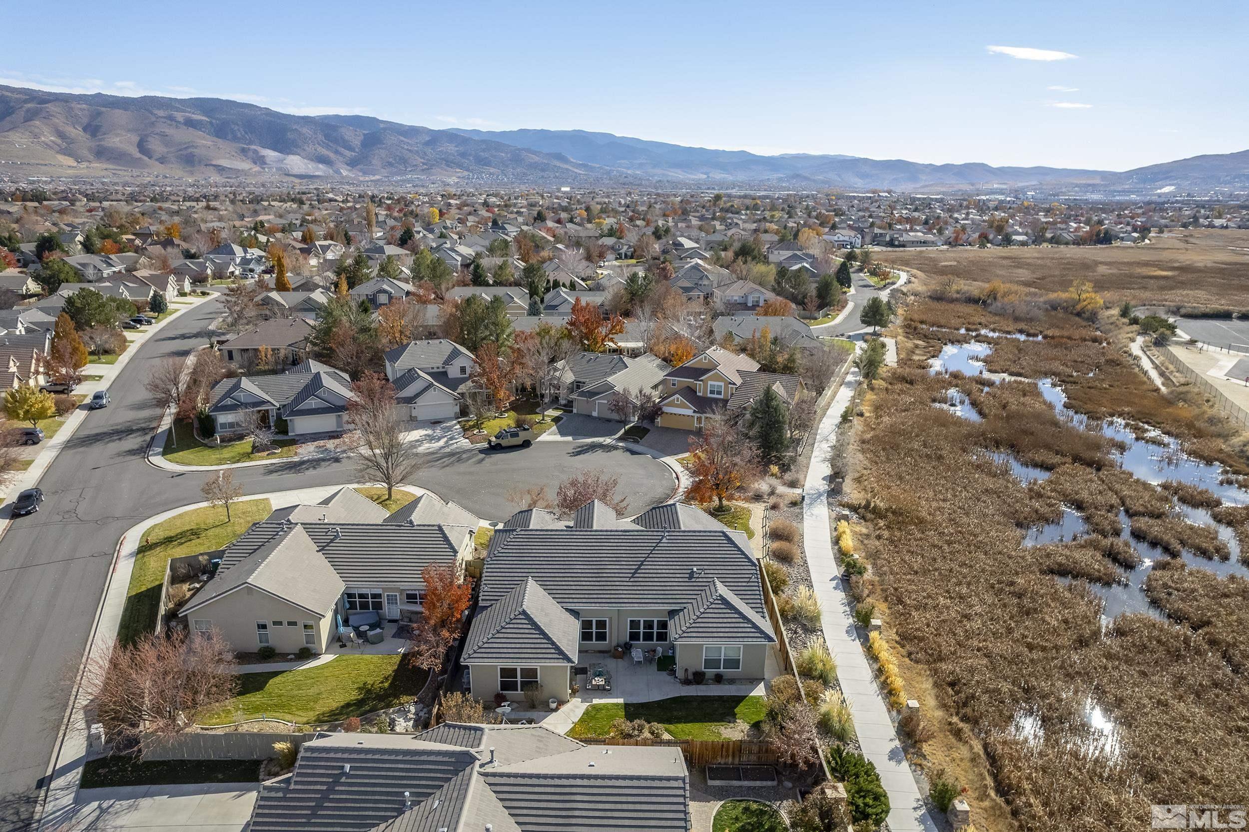 1575 Wyatt Court Reno, NV 89521 - Photo 35 of 40 an aerial view of residential houses with outdoor space