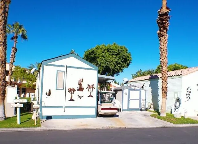 a view of a car parked in front of a building
