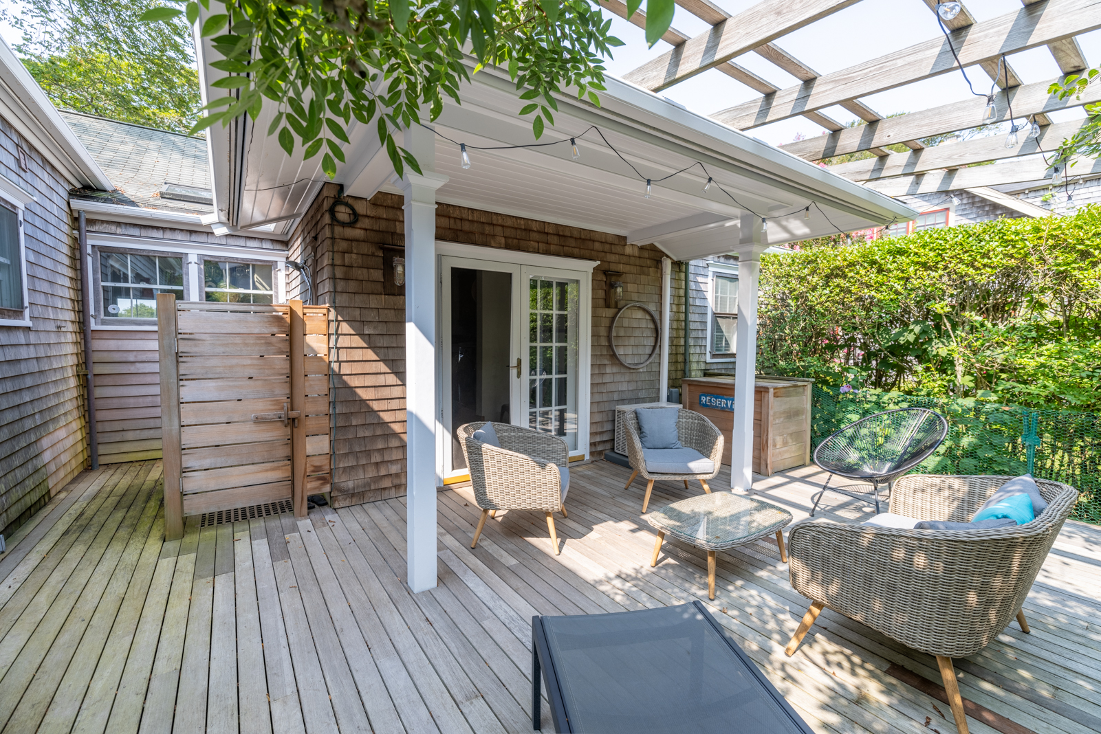 65 North Liberty Street Nantucket, MA 02554 - Photo 25 of 28 Rear deck with outdoor shower