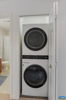 a view of a room with a mirror