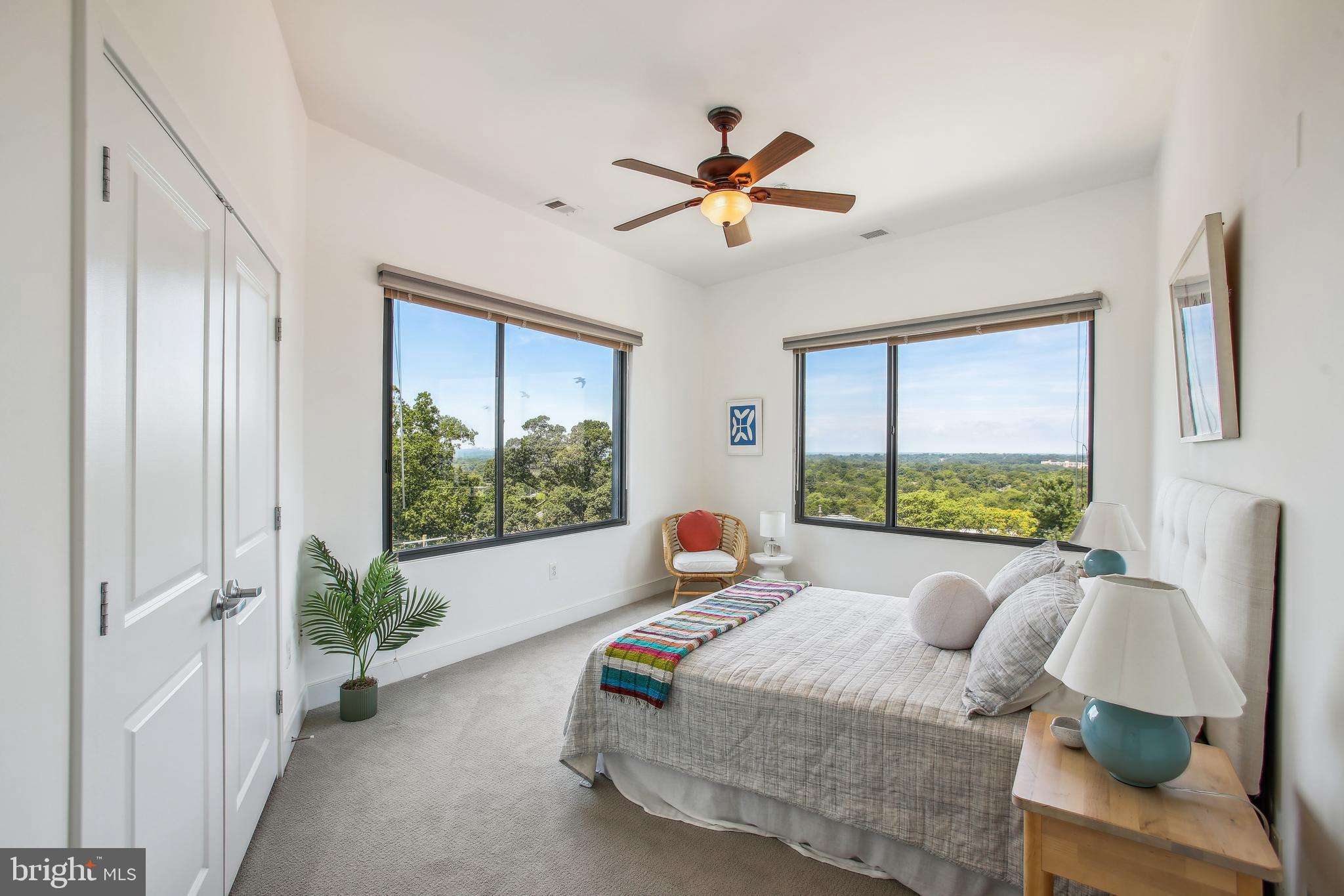 4101 Albemarle Street Northwest, Unit 620 Washington, DC 20016 - Photo 6 of 37 Bedroom with incredible views!