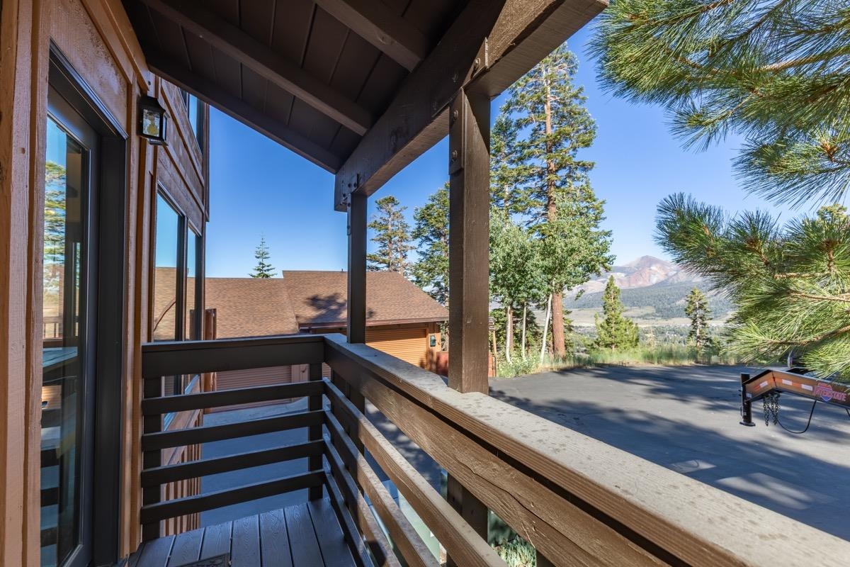 670 John Muir Road, Unit 1 Mammoth Lakes, CA 93546 - Photo 40 of 50 Wooden deck featuring a mountain view