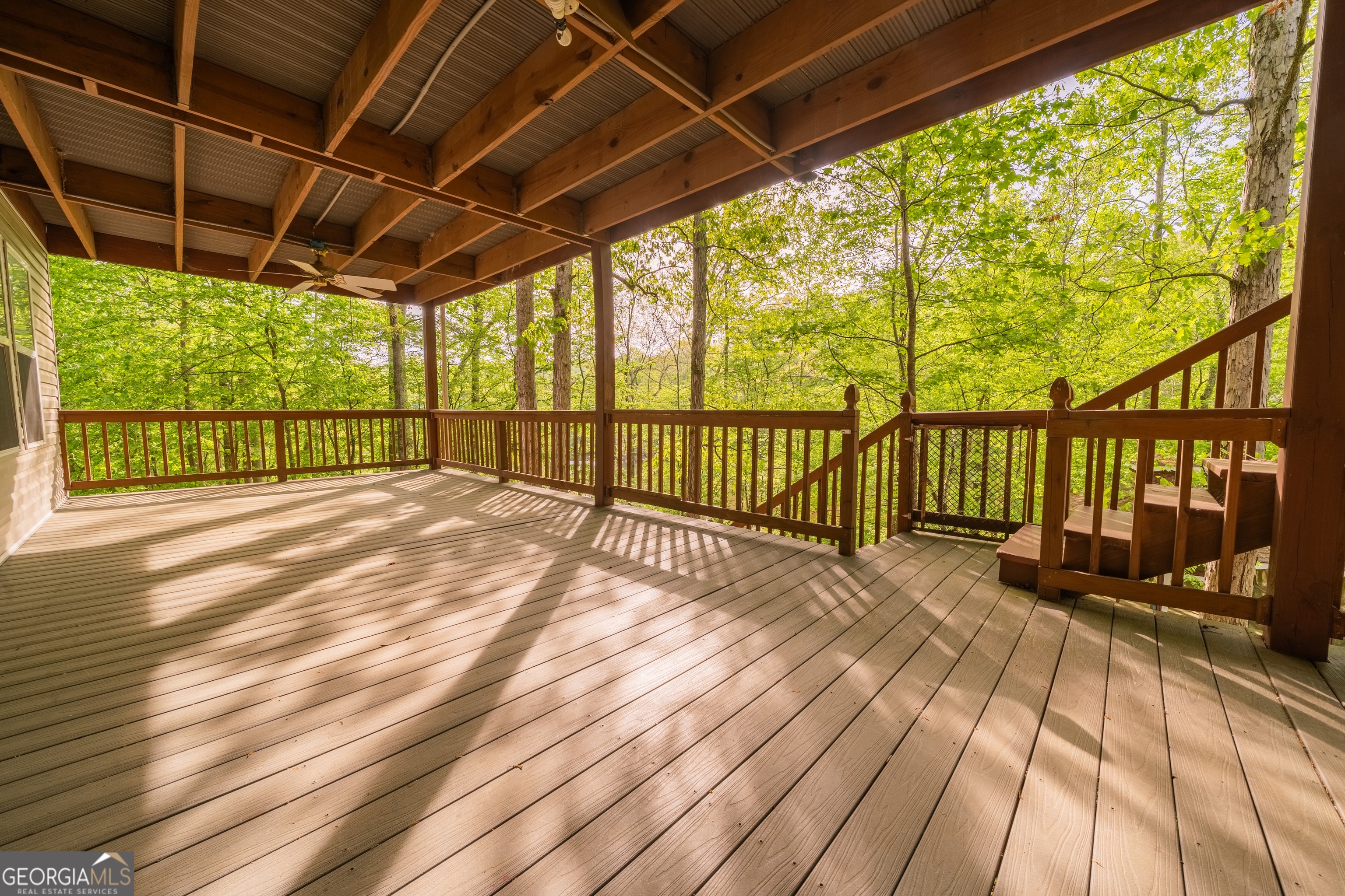 3719 County Road 88 Delta, AL 36258 - Photo 32 of 36 a view of balcony with wooden floor