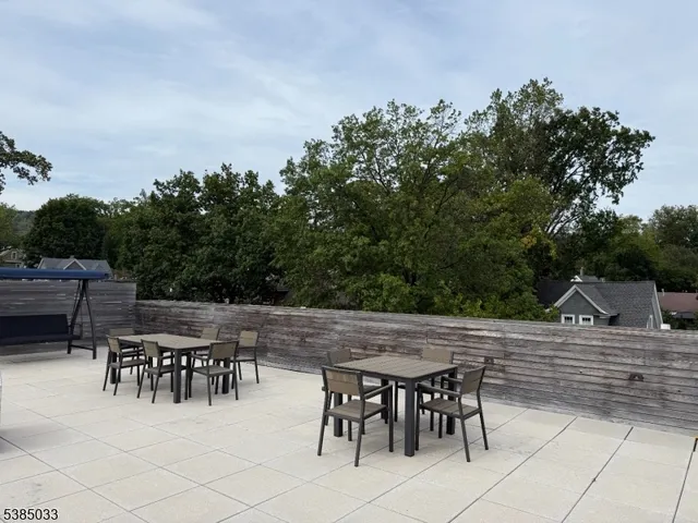 a view of an outdoor space with seating area
