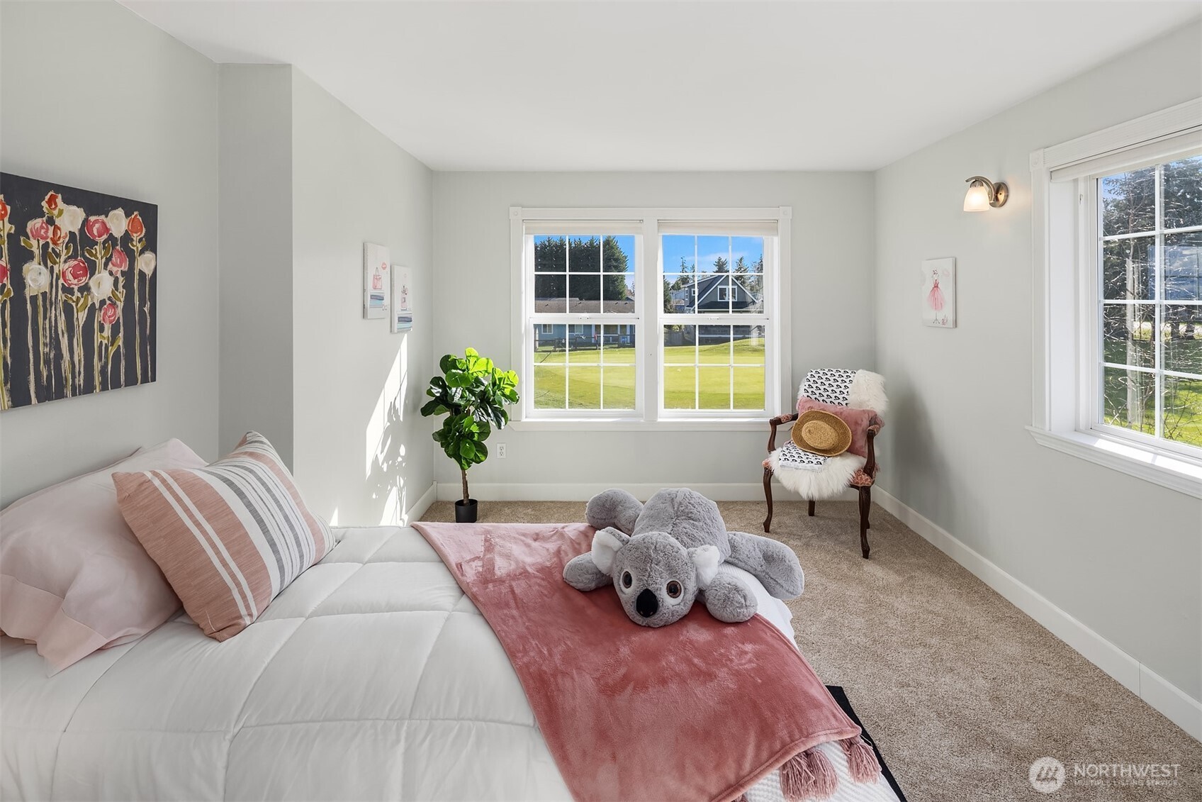 1316 East Backswing Lane Freeland, WA 98249 - Photo 31 of 37 a bedroom with a bed and a window