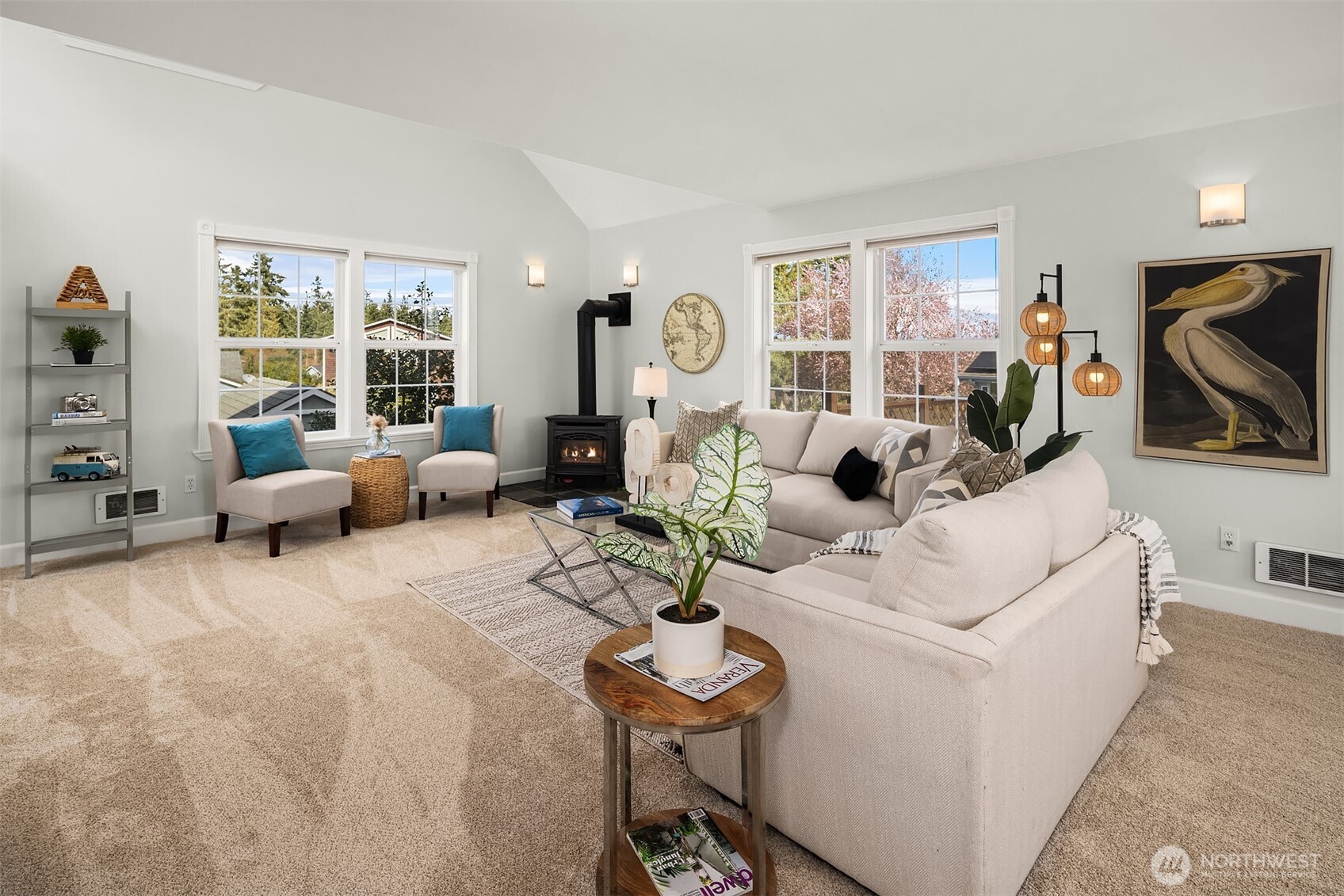 1316 East Backswing Lane Freeland, WA 98249 - Photo 9 of 37 a living room with furniture and a flat screen tv