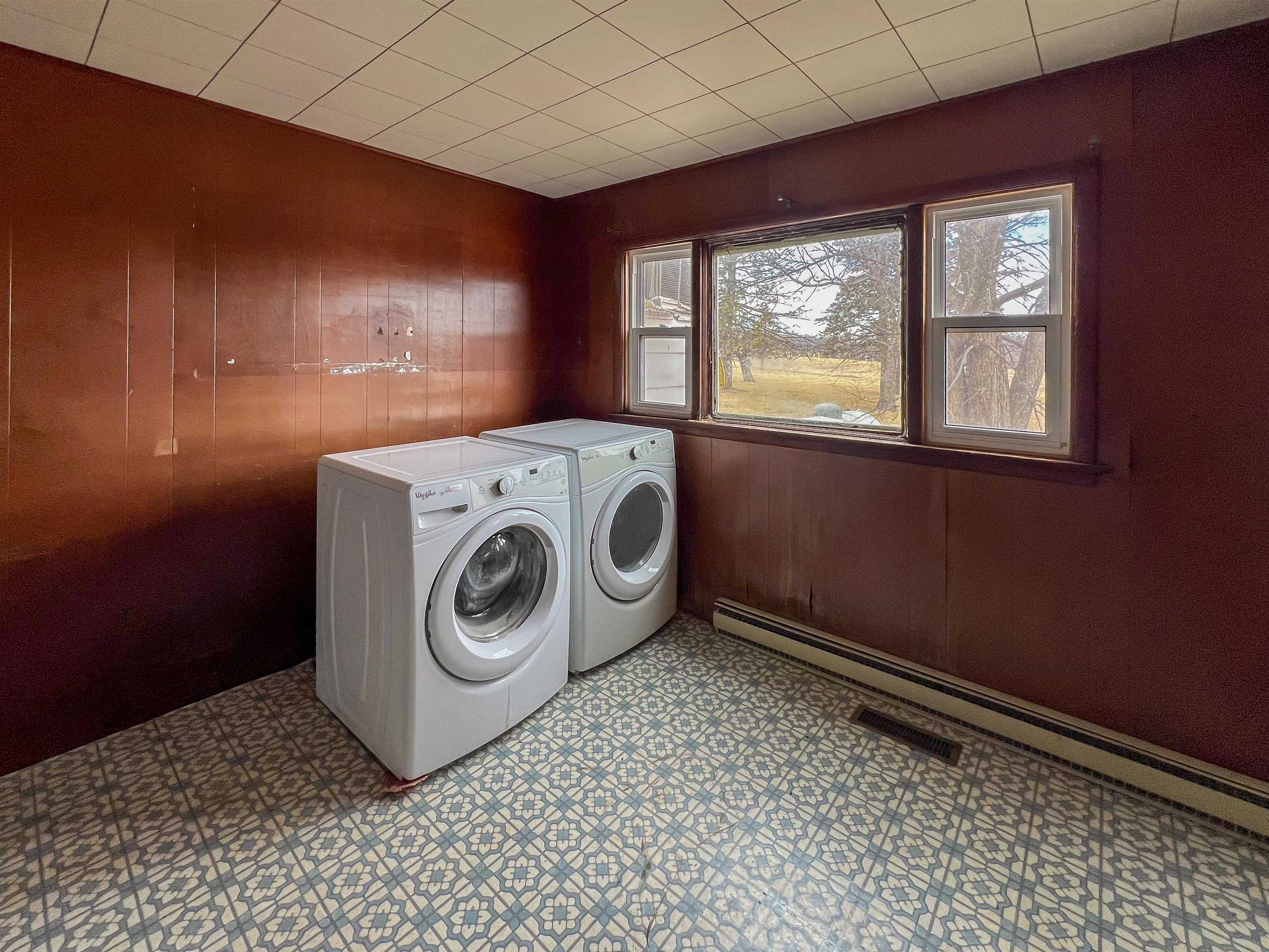 3114 South Rush Creek Road Stockton, IL 61085 - Photo 9 of 76 a utility room with dryer and washer