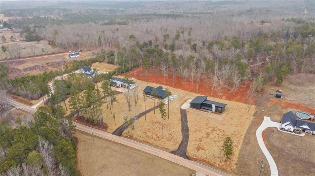 409 Lively Road Waco, GA 30182 - Photo 48 of 50 an aerial view of a house with a yard and lake view