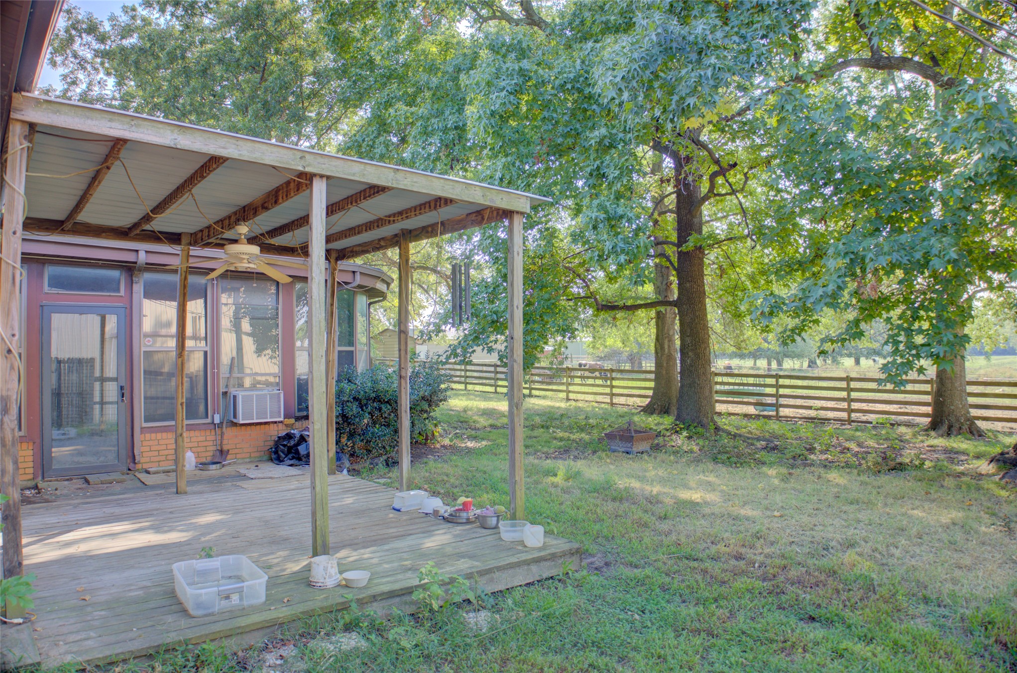12420 South Garnett Road Broken Arrow, OK 74011 - Photo 42 of 44 Covered patio with a wood-plank deck