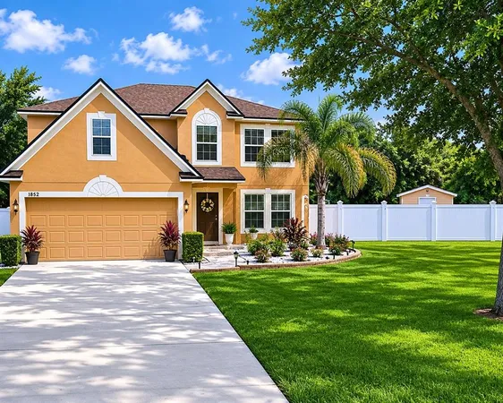 a front view of a house with a yard and porch