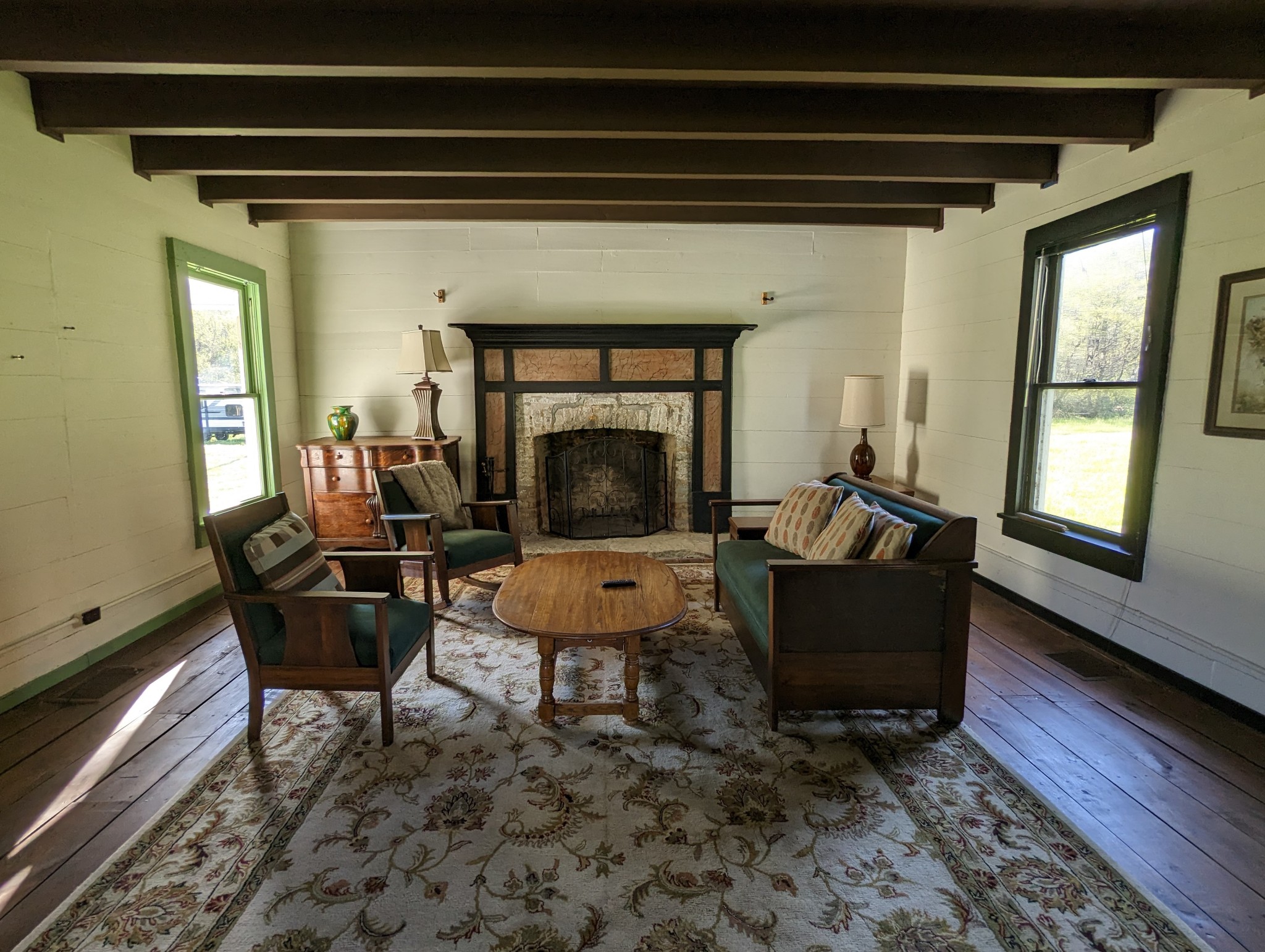 1097 Lower Lick Creek Road Linden, TN 37096 - Photo 14 of 45 a living room with furniture and a fireplace