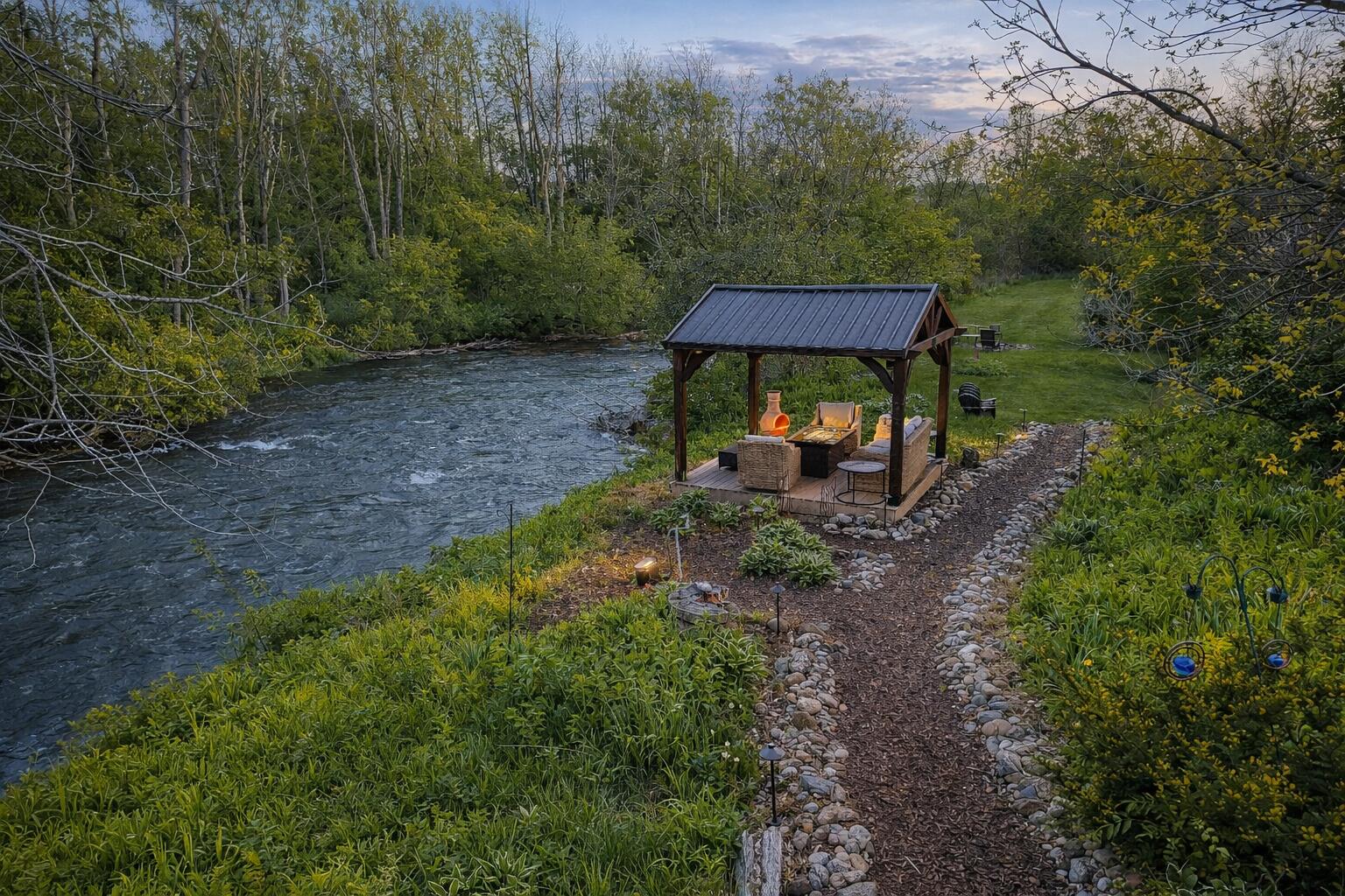 W2485 Ourtown Road Lima, WI 53085 - Photo 44 of 62 Gazebo on the River