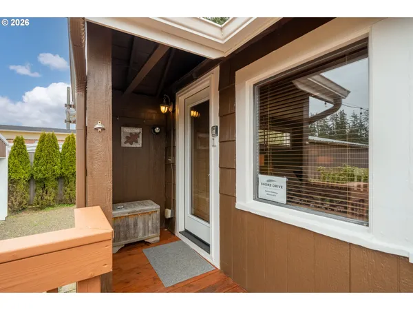 a view of outdoor space and living room