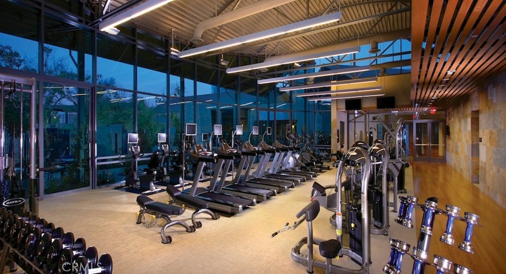 136 Tribeca Irvine, CA 92612 - Photo 62 of 70 a view of a room with gym equipment