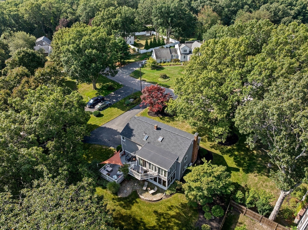 14 Aberdeen Drive Scituate, MA 02066 - Photo 41 of 42 an aerial view of a house with a garden