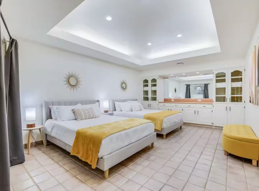 1263 Terminal Loop Road McQueeney, TX 78123 - Photo 28 of 33 a spacious bedroom with a bed and a couch