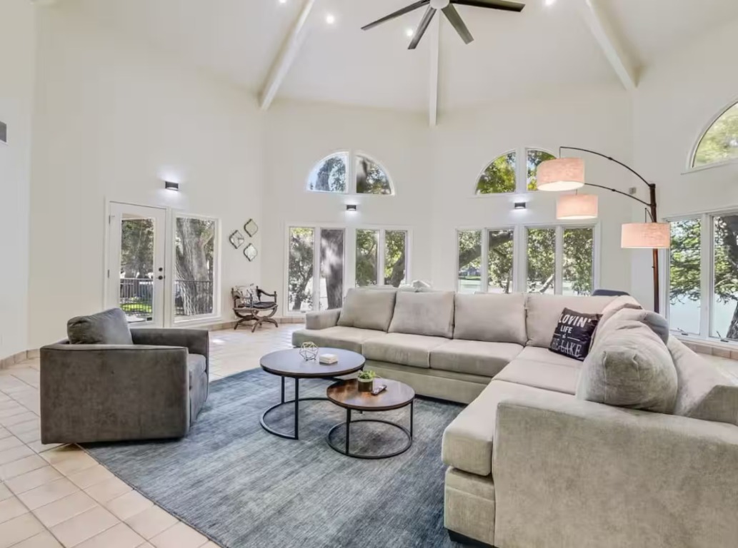 1263 Terminal Loop Road McQueeney, TX 78123 - Photo 10 of 33 a living room with furniture and a large window