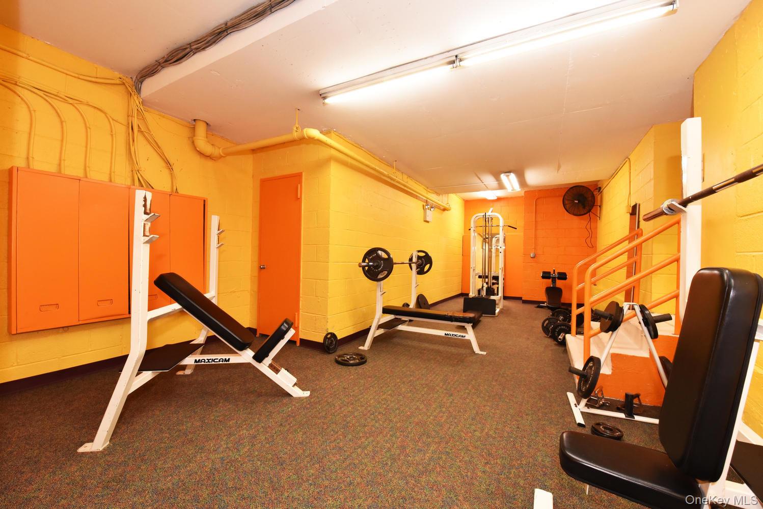 175-20 Wexford Terrace, Unit 16L Queens, NY 11432 - Photo 23 of 26 a view of a room with gym equipment