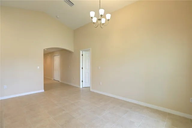 a view of an empty room