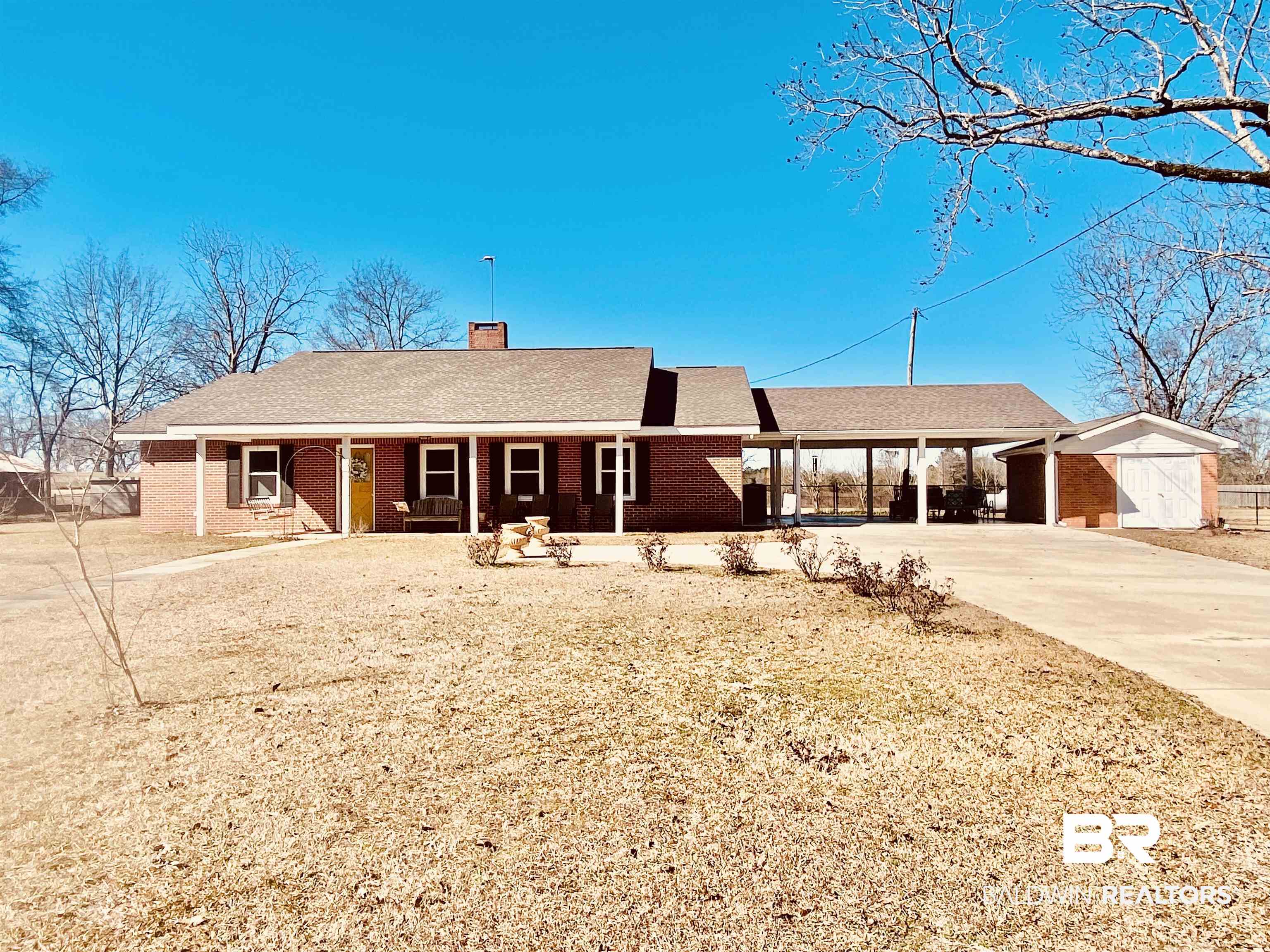 2711 County Road 5 Repton, AL 36475 - Photo 1 of 36 Single story home featuring a carport