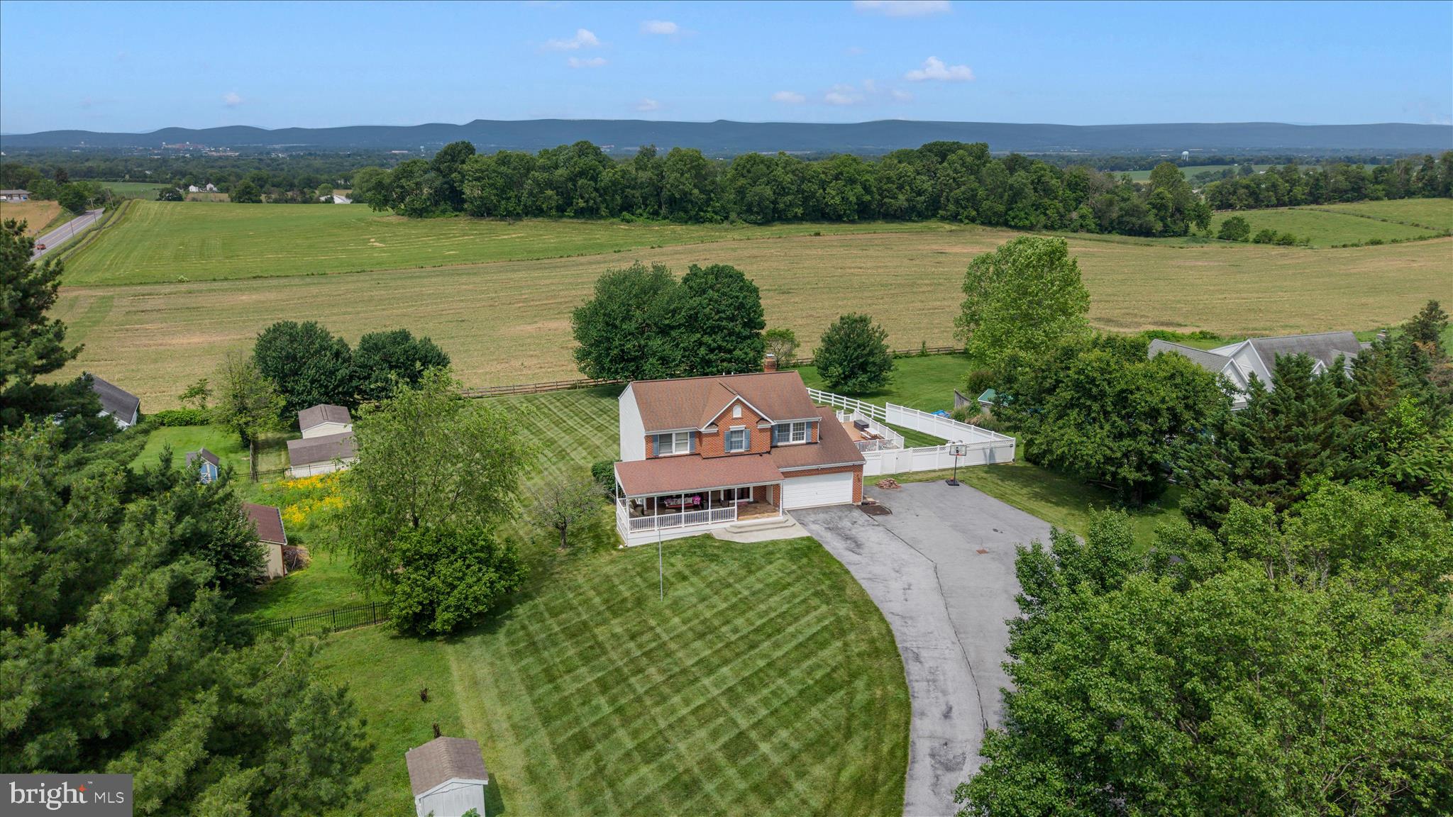 9534 Liberty Road Frederick, MD 21701 - Photo 62 of 70 a aerial view of a house with a lake view