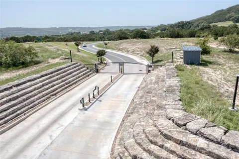a view of a terrace with trees