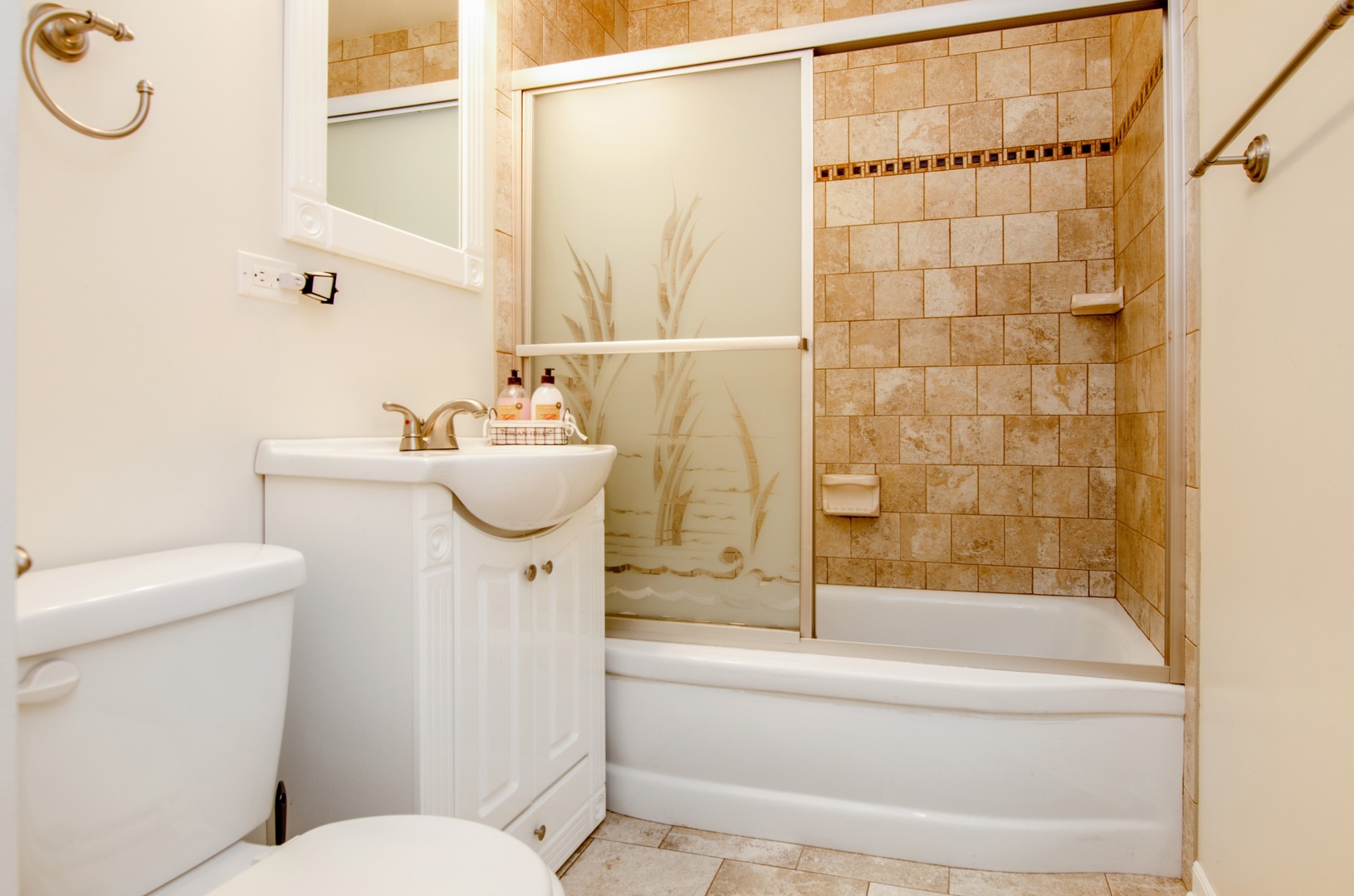 27 Johnathan Road Lake Zurich, IL 60047 - Photo 8 of 15 a bathroom with a sink toilet and shower