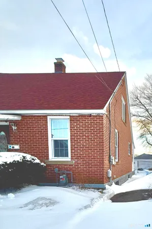 a front view of a house