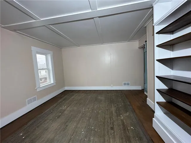 a view of backyard of house