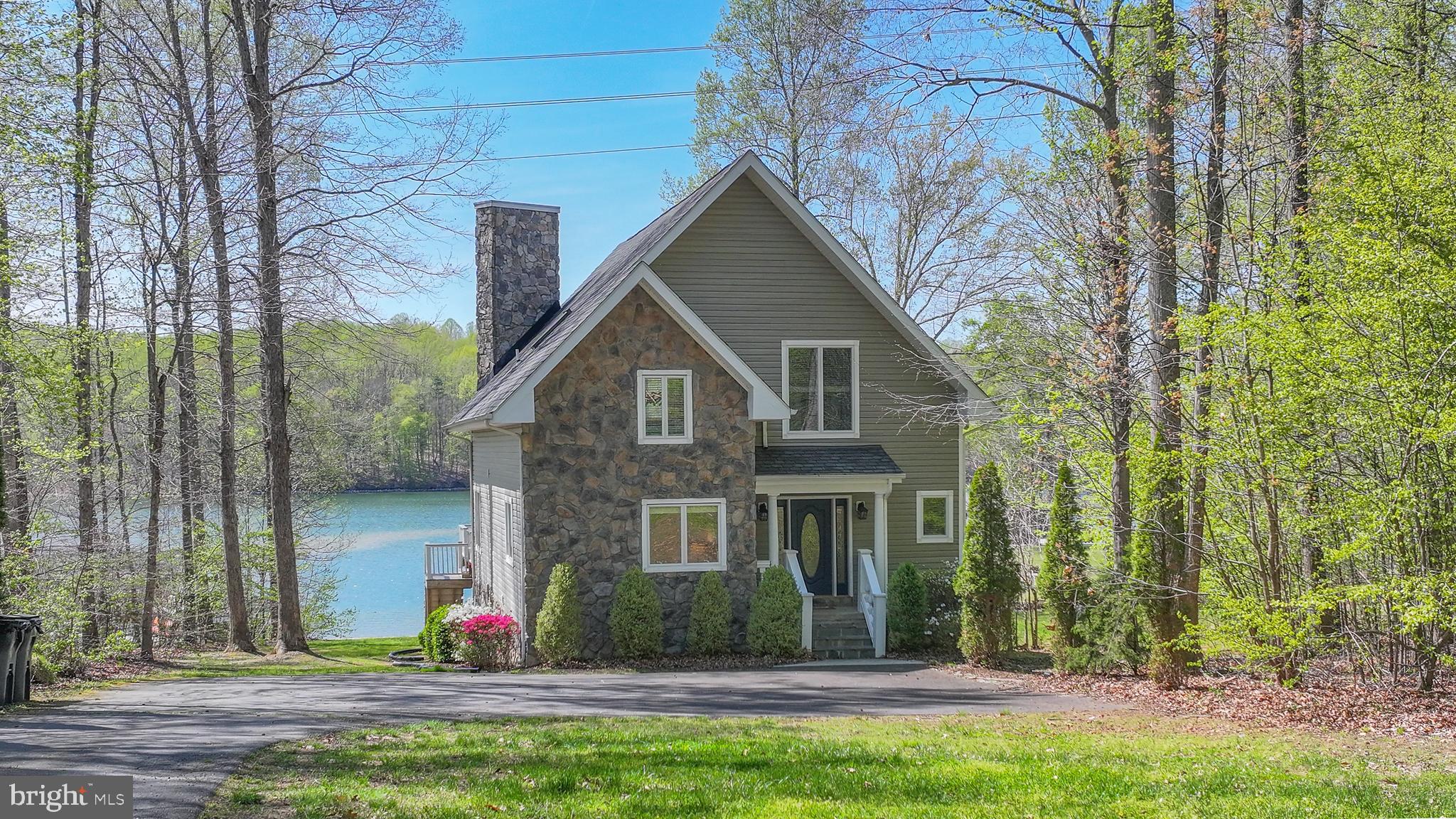 845 Elnor Road Bumpass, VA 23024 - Photo 2 of 96 Beautiful Stone Front A-Frame Home