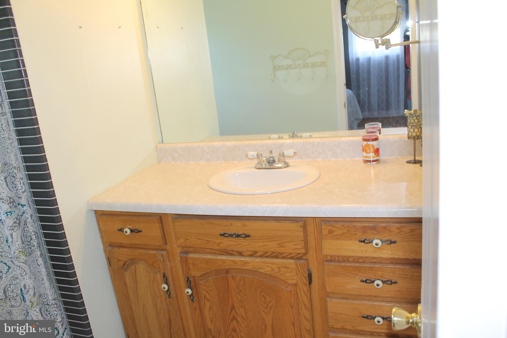 35 Overhill Road Stratford, NJ 08084 - Photo 32 of 43 a bathroom with a sink and a mirror