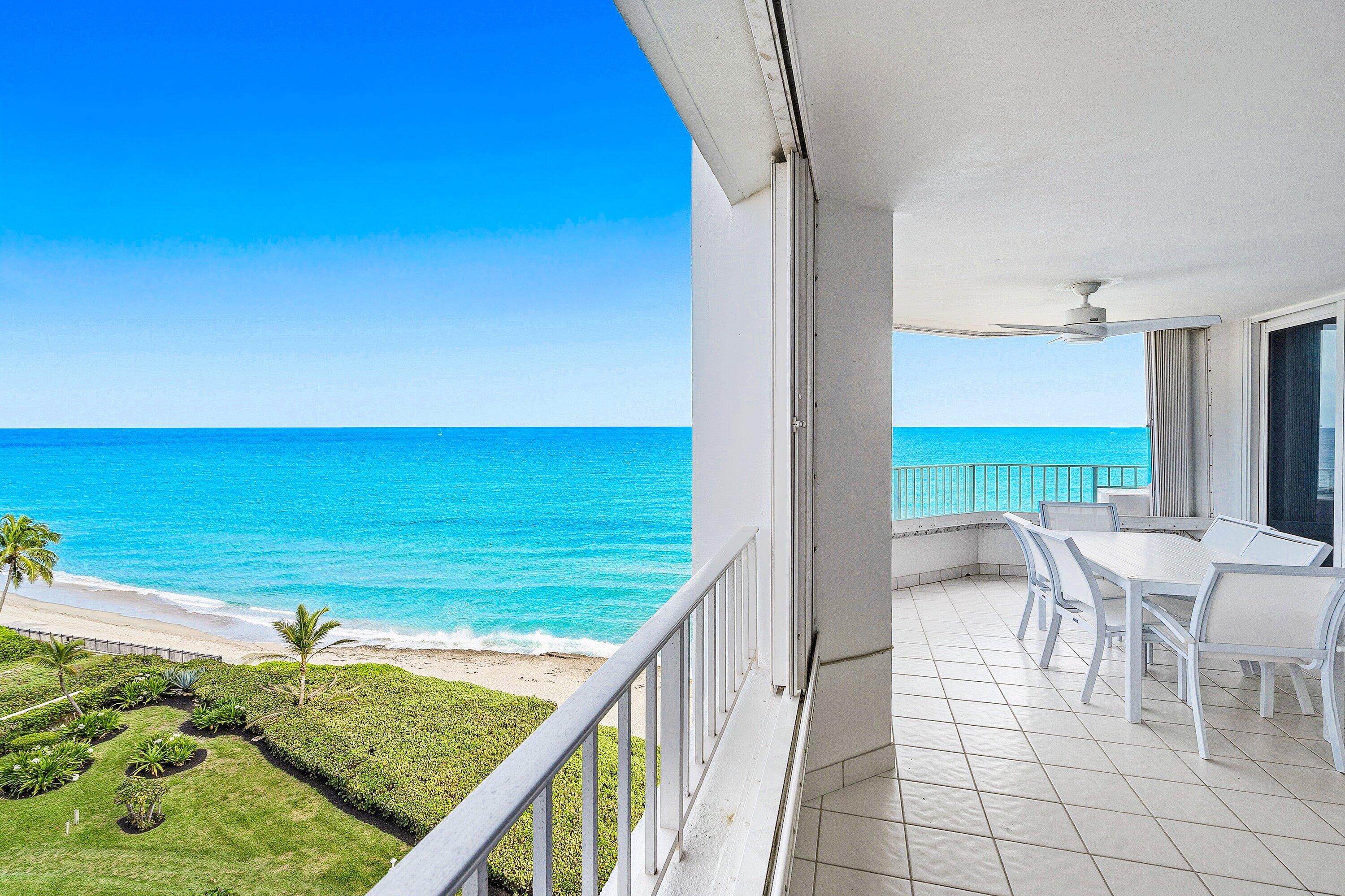 500 South Ocean Boulevard, Unit 801 Boca Raton, FL 33432 - Photo 25 of 61 a view of a chairs and table in the balcony